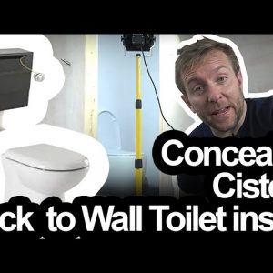 BACK TO THE WALL TOILET & CONCEALED CISTERN INSTALL